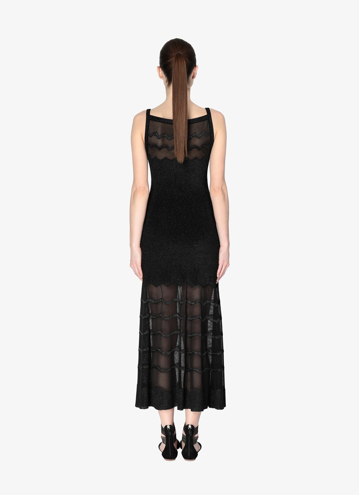 SLEEVELESS DRESS COTILLON BLACK ALAÏA BLACK  SLEEVELESS DRESS COTILLON BLACK